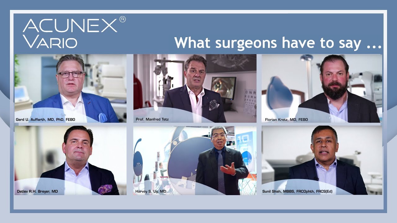 ACUNEX Vario – six surgeons cut to the chase