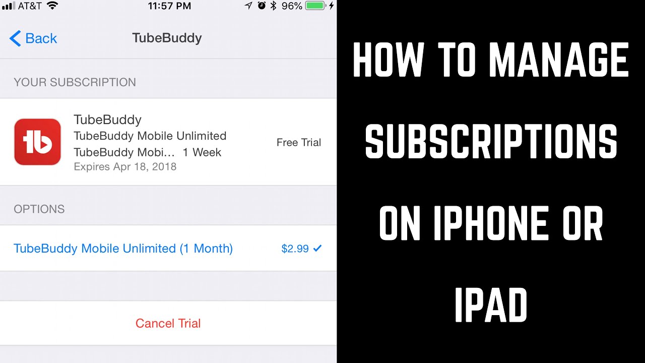 finding subscriptions on iphone
