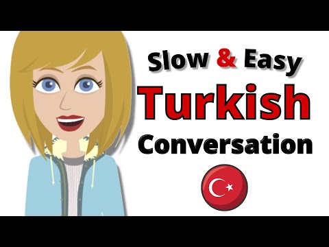 Learn Turkish Conversation 👍 Slow and Easy Turkish Lesson