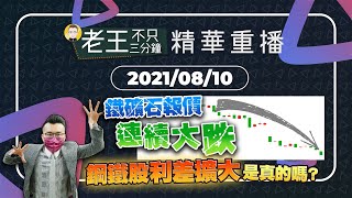【精華重播】鐵礦石報價連續大跌，鋼鐵股利差擴大是真的嗎？