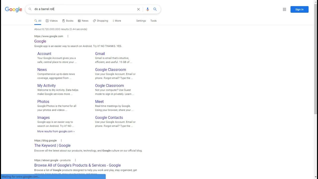 How To 101 - If you type do a barrel roll into your Google search, the  whole page will spin. Try it! 😁