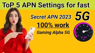 ToP Fast internet Settings manually 4G 5G for Any Network screenshot 5