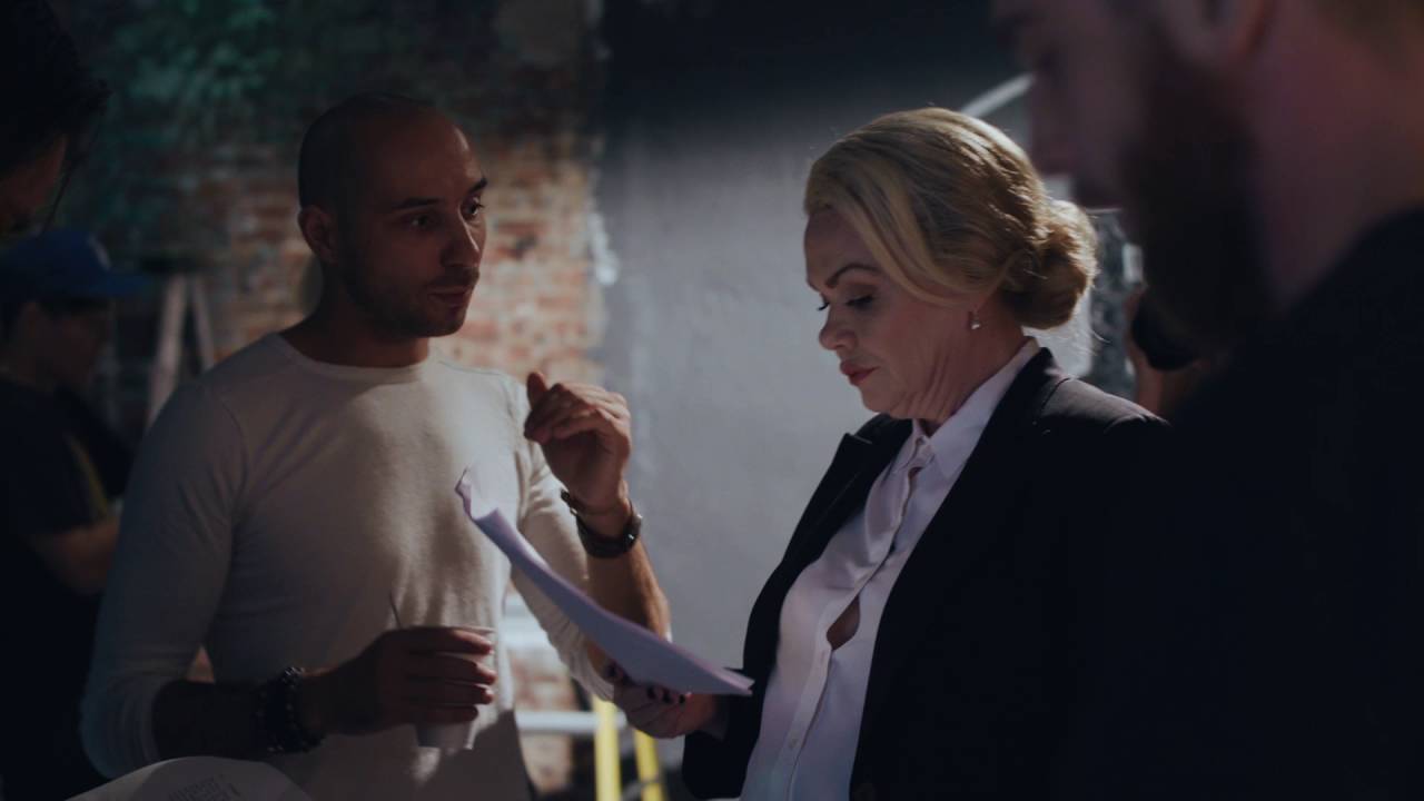 Hollywood filmmakers at work