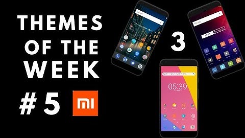 #5 MIUI 9 Themes Of The Week | Andriod P , Trend , Quarangle | For All Mi & Redmi | Enjoy S
