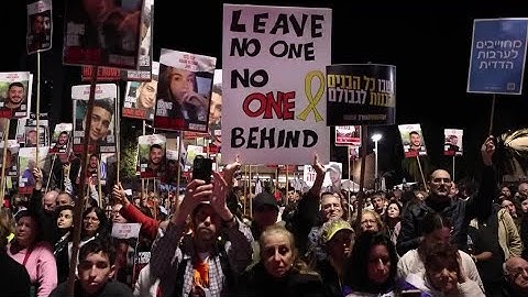 Israeli protesters demand return of remaining hostages in Gaza | REUTERS