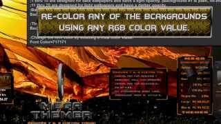 Megathemer Animated Flames Rainmeter...
