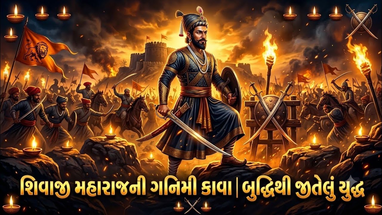 ⚔️ શિવાજી મહારાજની ગનિમી કાવા | બુદ્ધિથી જીતેલું યુદ્ધ|Shiva
