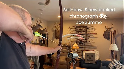 Self-bow, Sinew backed bow, chronograph day. Joe Zummo