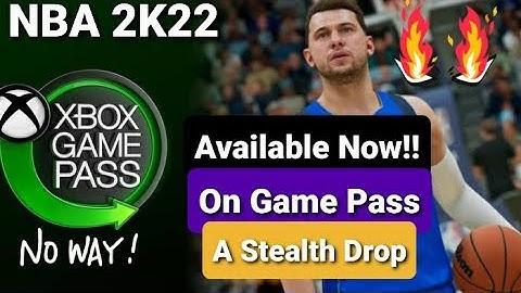 NBA 2K22 Is Available On Xbox Game Pass From Today !!!