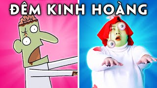 Đêm Kinh Hoàng | Bắt Chước Phim Hoạt Hình | Woa Parody Vietnam