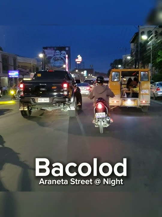 Kota Bacolod 2025: Pemandangan Jalan Araneta di Malam Hari #travel #motovlog