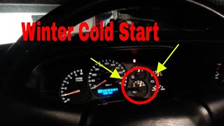 2002 Chevrolet Silverado Truck Winter Cold Start -28C (-18.4F)