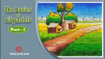 The basics of oil pastels , part-2 | Class 7 charu o karukola Assignment  | ওয়েল প্যাস্টল ব্যবহার