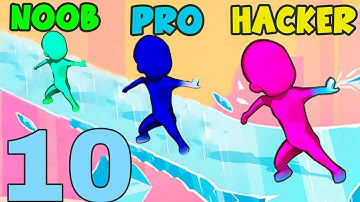 NOOB vs PRO vs HACKER in Freeze Rider - All Levels Gameplay, New Game (Android, iOS)