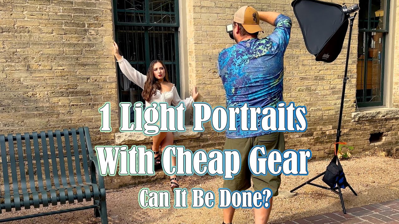 Affordable One Light Portrait Setup on a Budget - YouTube