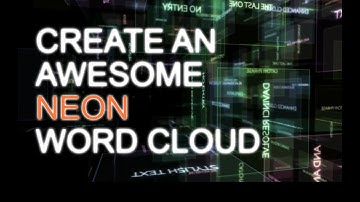 Blackmagic Fusion/Davinci Resolve - create an awesome neon word cloud (tutorial)