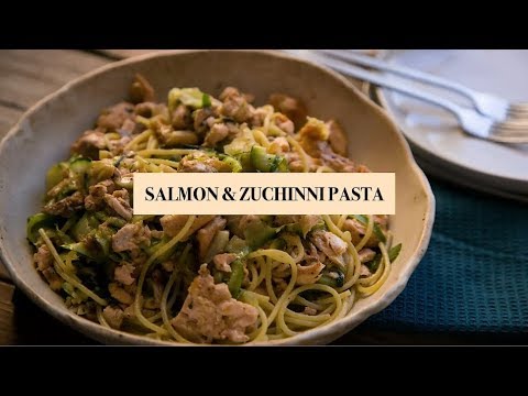 Video: Pasta Na May Salmon At Zucchini Sauce