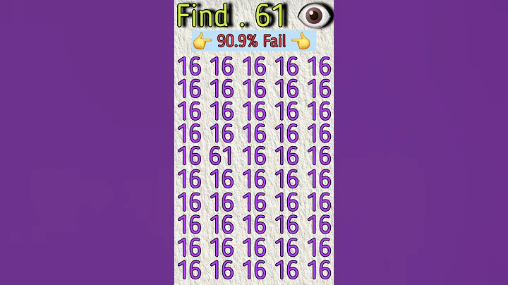 Find odd number 61 ; #shorts #maths #facts #shortvideo #tiktok #viralvideo #squidgame #find