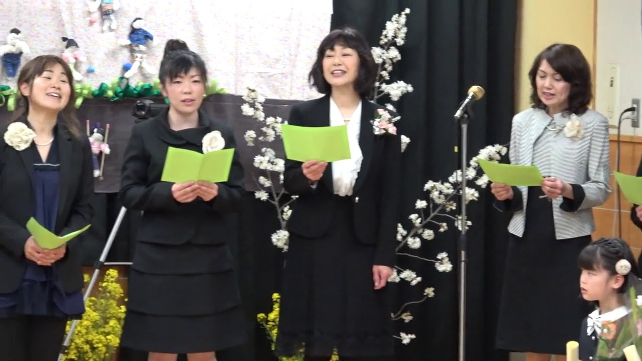 5 花束贈呈 先生歌