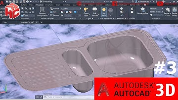 [hoccokhi] Học AutoCAD 3D nâng cao bài 03 | Hướng dẫn vẽ bồn rửa inox trên AutoCAD 3D cơ khí