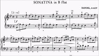 HKSMF 70th Piano 2018 Class 108 Grade 3 Handel Sonatina in B Flat B.60 27 Sheet Music 校際音樂節