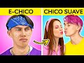 ¡De chico E a chico suave en la cárcel! 😶‍🌫️ ¿Le gustará a mi crush mi nuevo look?