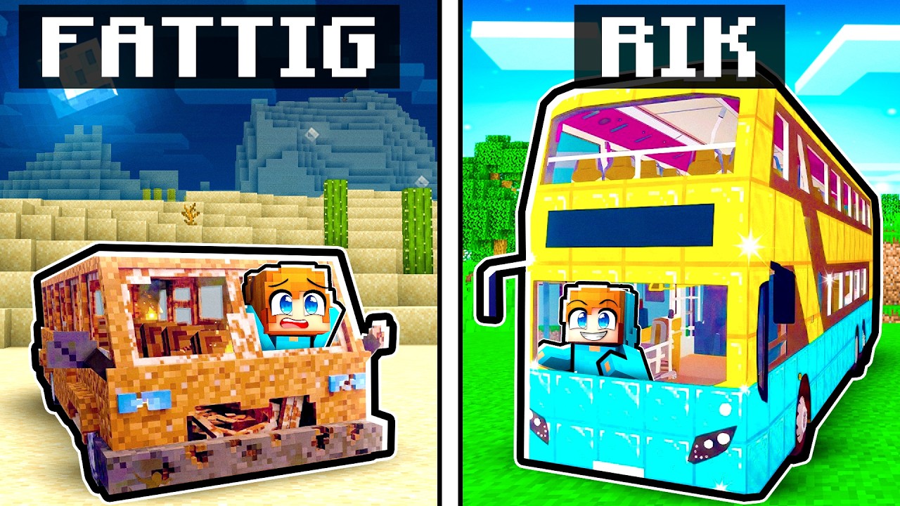 FATTIG vs RIK Lastbil Tävling I Minecraft!