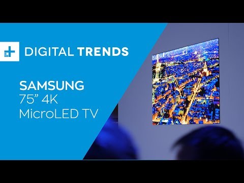 Samsung 75 Inch 4K MicroLED TV - Hands On at CES 2019