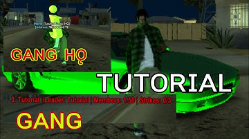Paano gumawa ng Gang at Gang Hq | Tutorial | Gta Samp | Tagalog