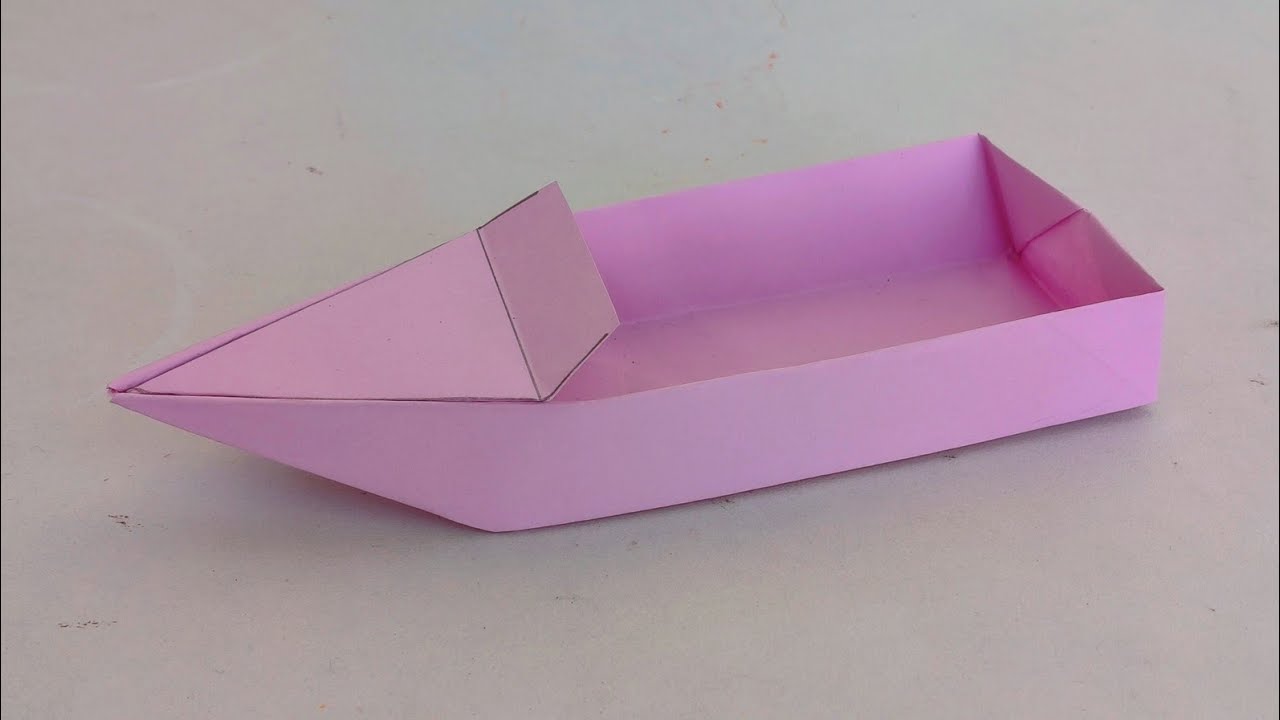 How to make a Paper Boat that Floats | Paper Speed Boat Tutorial | DIY Easy moving toy for kids