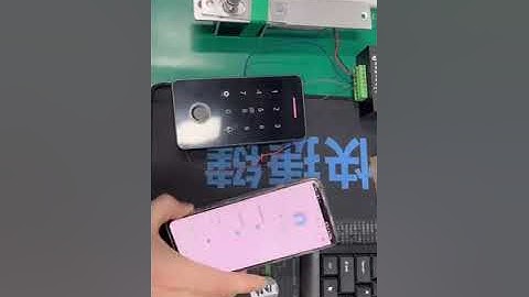 How to set up mobile NFC to access control machine model SF2 TF9 （13.56mhz）