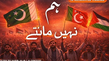 DASTOOR | Habib Jalib’s Revolutionary Poem "Main Nahi Manta" | AI Political Visual Tribute