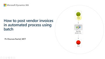 How to post vendor invoices in batch in D365 Finance