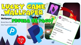 "Lucky Game Wallpaper" App para Ganar Dinero (Prueba de Pago) screenshot 1