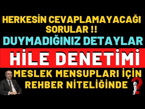 HİLE DENETİMİ SMMM'LER İÇİN REHBER NİTELİĞİNDE