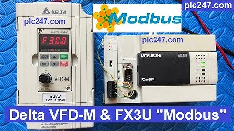 FX3U "Modbus RTU" DELTA VFD-M Tutorial