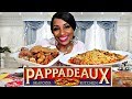 Pappadeaux Seafood Kitchen' Stuffed Blue Crab & Shrimp Mukbang