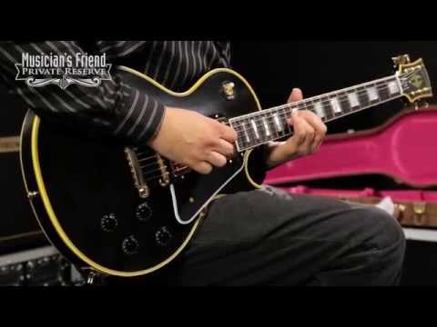 Gibson Custom 2015 True Historic 1957 Les Paul Custom Reissue Electric Guitar, Vintage Ebony