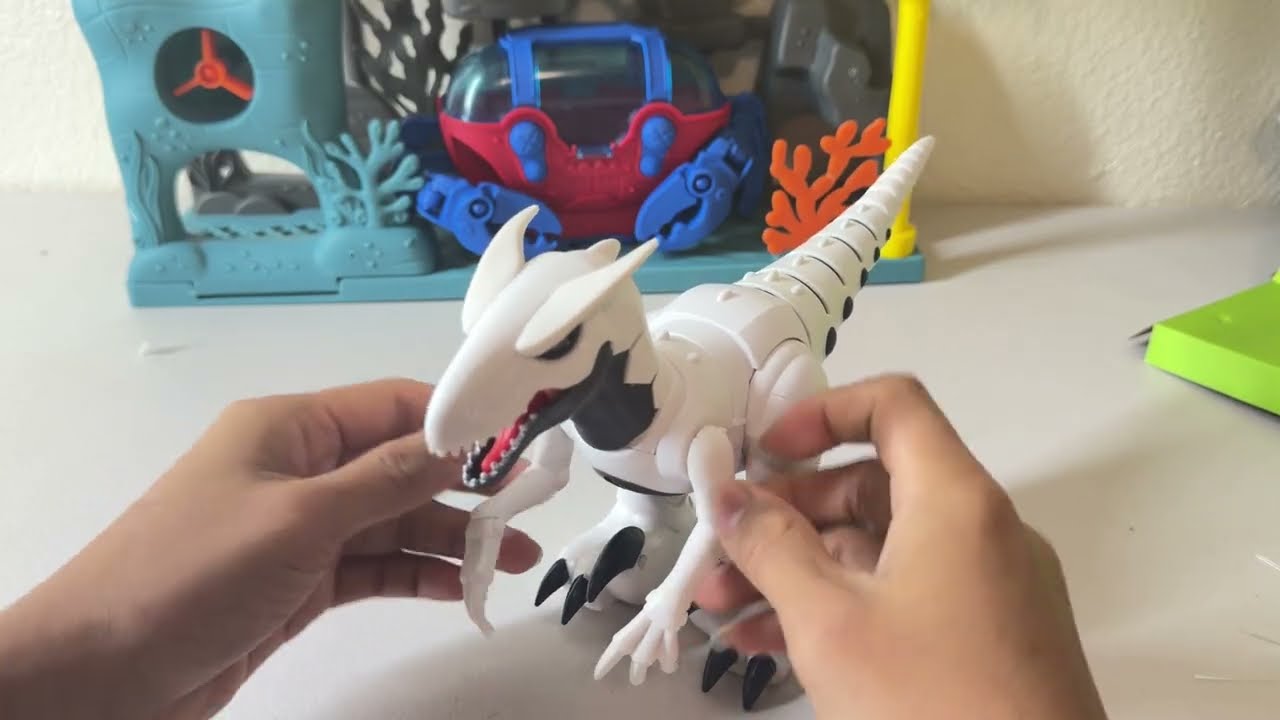 10 minutes ASMR Robo Alive Dinosaur Toys Relaxing Unboxing