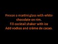 Long Kiss Goodnight Martini Cocktail Recipe