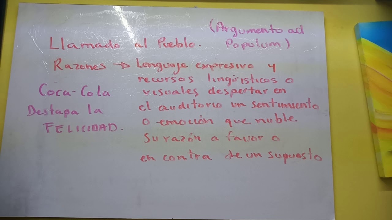 Llamado al Pueblo o Argumento ad Populum. - YouTube