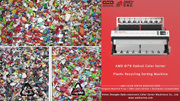 AMD GI*8 Plastic Recycling Color Sorter Machine Price for HDPE/PP flakes Separation and Sorting