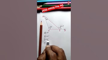 What is the value of x in the given triangle? can you solve? #shorts #maths