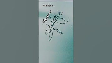 Do For S Signature Samiksha Name #calligraphy #signaturestyle #billionairesignature #shorts ❤️❤️