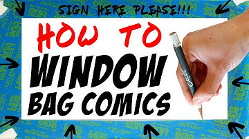 Tutorial: How to Window Bag Your Comic Book for Signatures, Sketches and CGC Private Signing Events