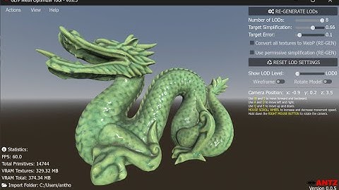 New features in GLTF Mesh Optimizer Tool - V0.0.5