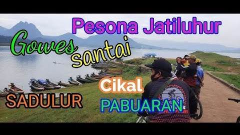 Panorama Waduk Jatiluhur Purwakarta dipagi hari. bersama Gowes Sadulur Pabuaran Subang.