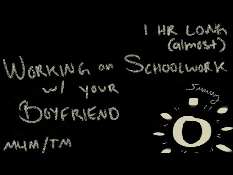 M4M M4TM Working On Schoolwork With Your Boyfriend BFE ASMR Body Double Typing Sounds 
