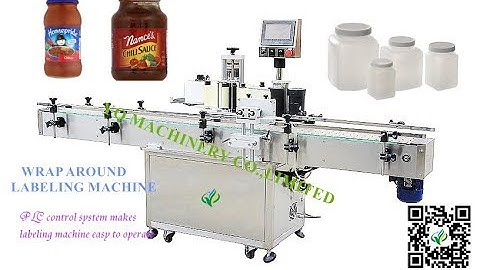 PLC control wrap around labeling machines for irregular shape bottles labeler máquina etiquetadora