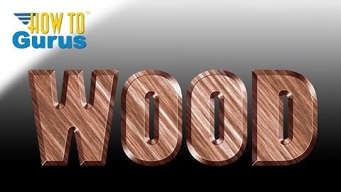 How Make a Carved Wood Text Effect in Photoshop Elements
